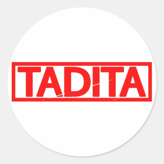 Sticker Rond Timbre Tadita (Devant)