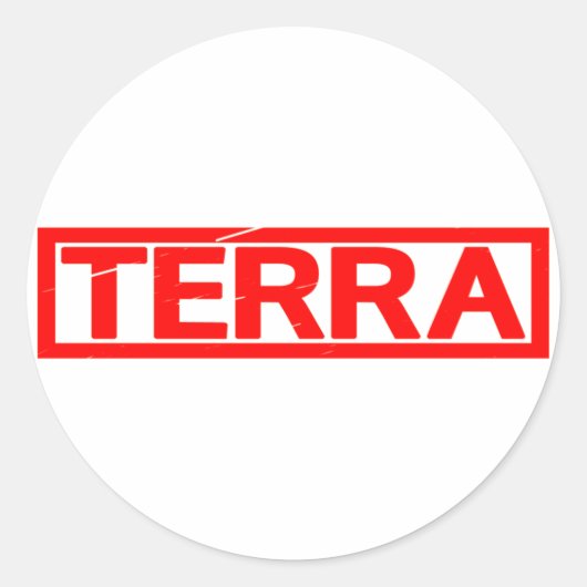Sticker Rond Timbre Terra (Devant)