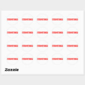 Sticker Rond Timbre Terrifiant (Feuille)