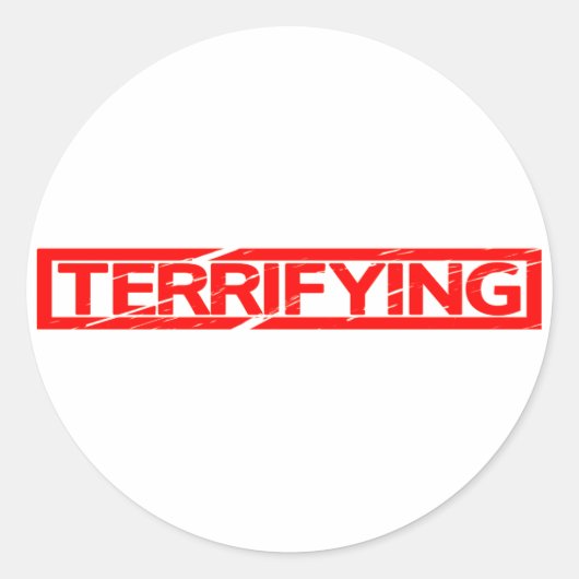 Sticker Rond Timbre Terrifiant (Devant)