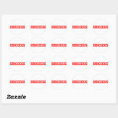 Sticker Rond Timbre toxique (Feuille)