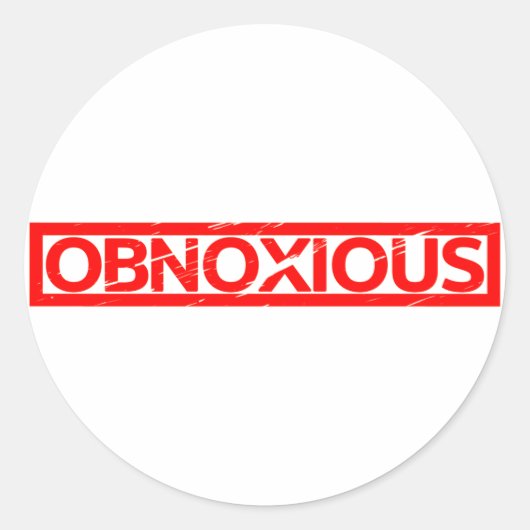 Sticker Rond Timbre toxique (Devant)