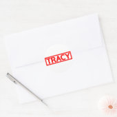 Sticker Rond Timbre Tracy (Enveloppe)