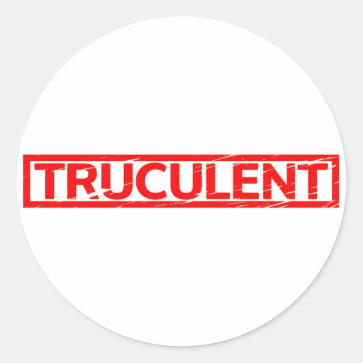 Sticker Rond Timbre Truculent (Devant)