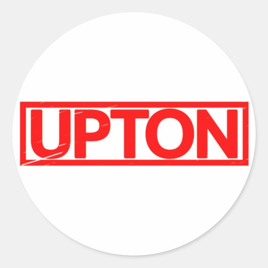 Sticker Rond Timbre Upton (Devant)