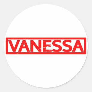 Sticker Rond Timbre Vanessa