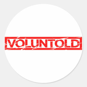 Sticker Rond Timbre volontaire