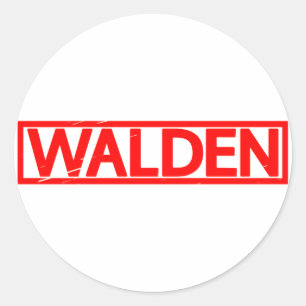 Sticker Rond Timbre Walden