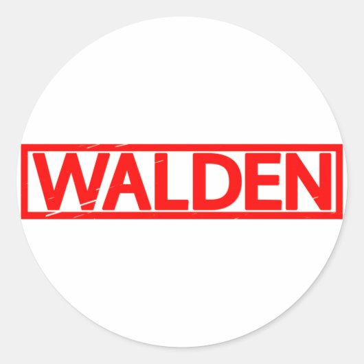 Sticker Rond Timbre Walden (Devant)