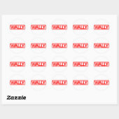 Sticker Rond Timbre Wally (Feuille)