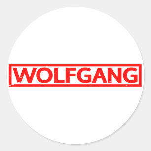 Sticker Rond Timbre Wolfgang