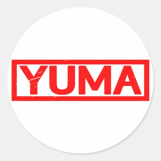 Sticker Rond Timbre Yuma (Devant)