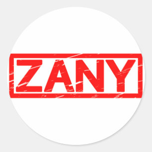 Sticker Rond Timbre Zany