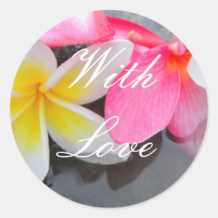 Sticker Rond Timbres pour enveloppe de mariage avec amour Frang