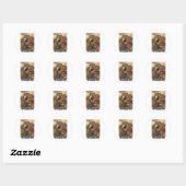 Sticker Rond Time Machine Inside (Open Source Duke) (Feuille)