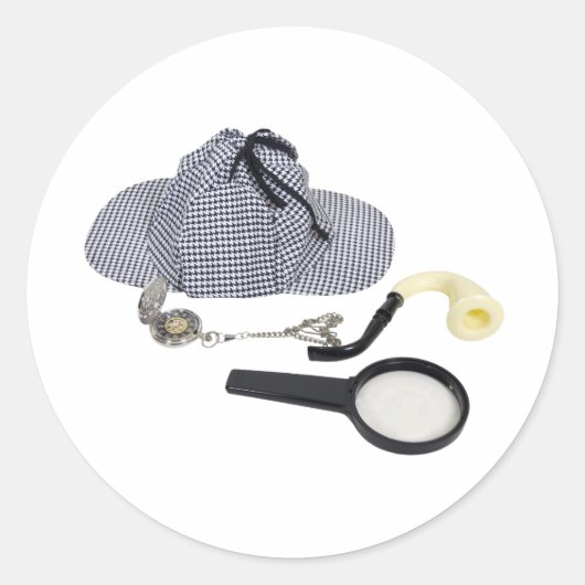 Sticker Rond TimeForDetective050110 (Devant)