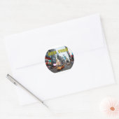 Sticker Rond Times Square (Enveloppe)