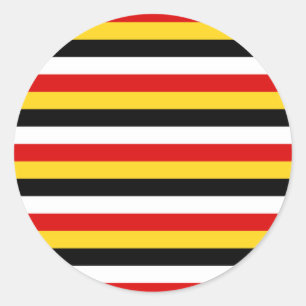 Sticker Rond Timor oriental Papouasie-Nouvelle-Guinée drapeau r