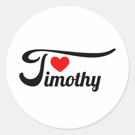 Sticker Rond Timothy (Devant)