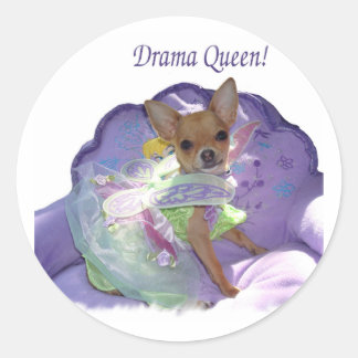 Sticker Rond Tinkerbell, la "reine du drame" !