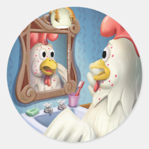 Sticker Rond Tintement de tintement peu d'autocollants de