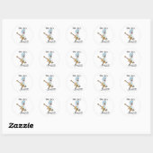 Sticker Rond Tiny Rick Classic (Feuille)
