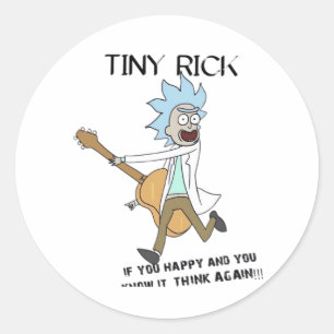 Sticker Rond Tiny Rick Classic