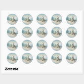 Sticker Rond TIPI CAMP SQUAW par SHARON SHARPE (Feuille)