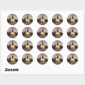 Sticker Rond TIPI LIGHTS par SHARON SHARPE (Feuille)