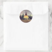 Sticker Rond TIPI LIGHTS par SHARON SHARPE (Sac)