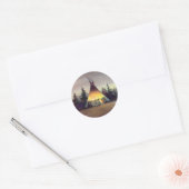 Sticker Rond TIPI LIGHTS par SHARON SHARPE (Enveloppe)