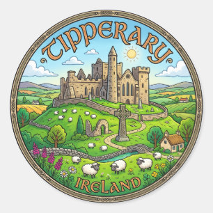 Sticker Rond Tipperary Irlande