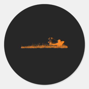 Sticker Rond Tir à l'arc Chasseur de boue Cerf Mule Elk Bow Acc