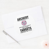 Sticker Rond Tir à l'arc Cibles Archer Bow Arrows Bullseye (Enveloppe)