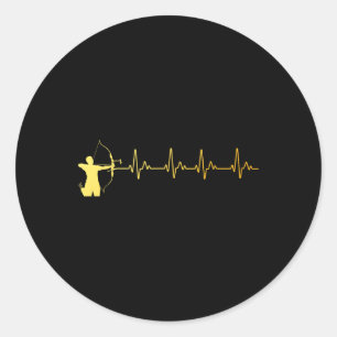 Sticker Rond Tir À L'Arc Pour Hommes Femmes Jeunes Chasse À La