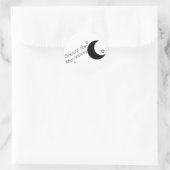 Sticker Rond Tir pour la lune (Sac)