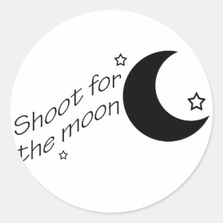Sticker Rond Tir pour la lune
