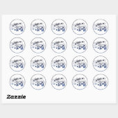 Sticker Rond Tir pour la lune (Feuille)