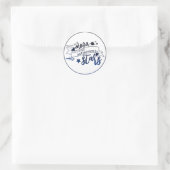 Sticker Rond Tir pour la lune (Sac)