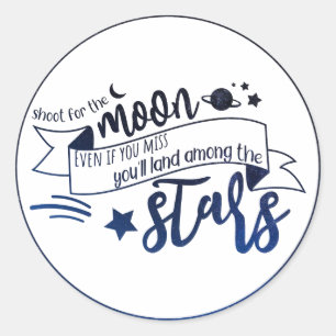 Sticker Rond Tir pour la lune