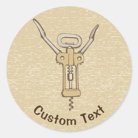 Sticker Rond Tire-bouchon (Devant)