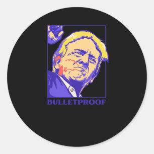 Sticker Rond Tiré - Bulletproof Ultra Maga 2024 We The People 1