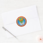 Sticker Rond Tire Les Yeux (Enveloppe)