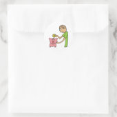 Sticker Rond Tirelire (Sac)