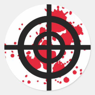 Sticker Rond tireur sanguinaire