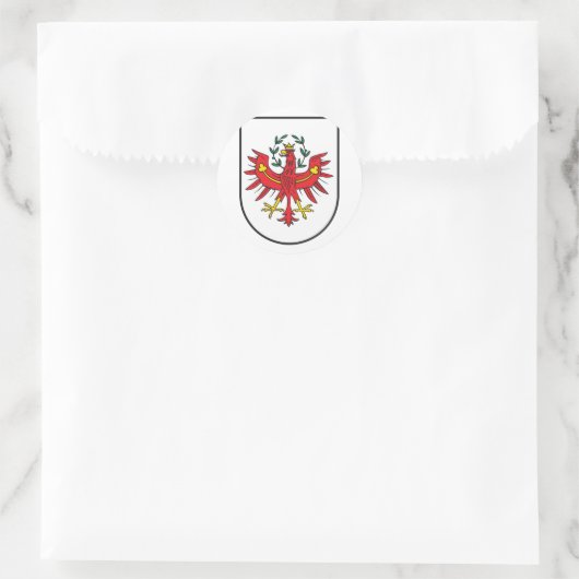Sticker Rond Tirol Wappen, Autriche (Sac)