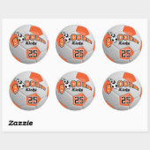 Sticker Rond Tirs au but | Orange (Feuille)
