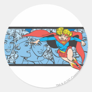Sticker Rond Tirs principaux de Supergirl