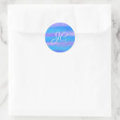 Sticker Rond Tirures Iridescentes Chatoyantes Turquoise Rose (Sac)
