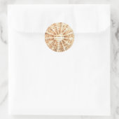 Sticker Rond Tissage de panier (Sac)